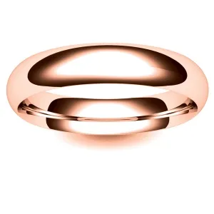 Court Profile Rings Wedding - Rose Gold